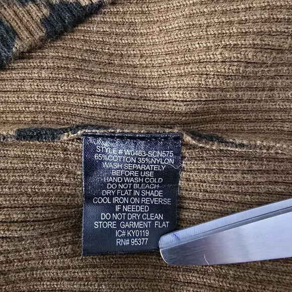 Sanctuary Lenox Leopard Animal Print Open Duster Long Cardigan Size Women’s‎ XL - Picture 8 of 9